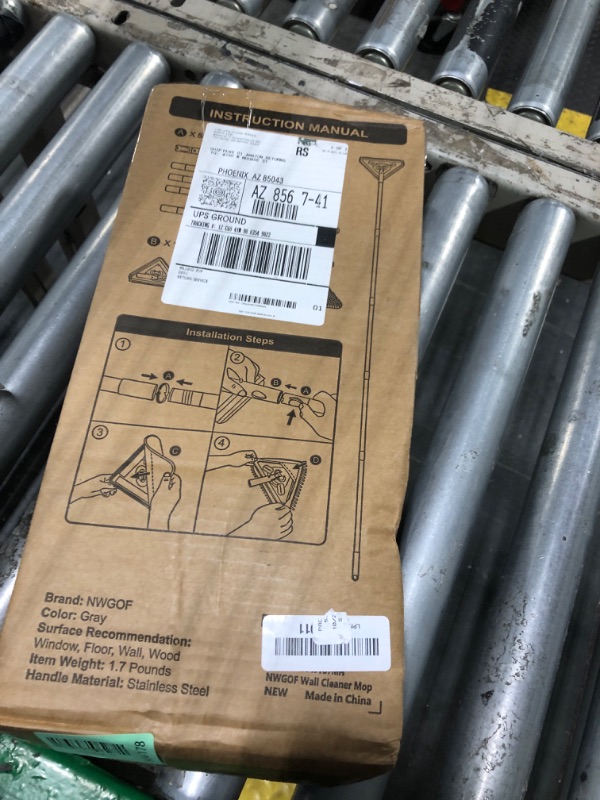 Photo 1 of **Missing**
NWGOF Wall Cleaner Mop with 79 Inches Long Handle, 360° Wall Washer Cleaner Tool for Walls/Ceiling Fans/Dust/Baseboard/Floors Clean, Ceiling Cleaner Tool Duster with Squeegee 6 Replacement Pads