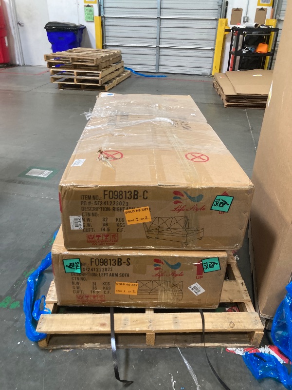 Photo 1 of ** SIMILAR ** BLUECC Microfiber Sofa, 3-Piece Comfortable Modern Couch with Plush Cushions, Stain-Resistant Upholstery, Sturdy Wood Frame for Living Room Apartment, Home & Office (Midnight Blue F09813A)