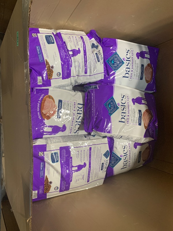 Photo 1 of ***NO RETURN*****
***FINAL SALE****
***FULL PALETTE** Blue Buffalo Basics Adult Dry Dog Food, Skin & Stomach Care, Limited Ingredient Diet for Dogs, Turkey Recipe, 24-lb. 