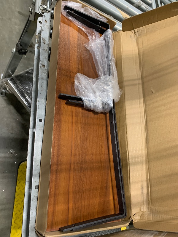 Photo 1 of **MISSING PARTS**
Huuger Folding Desk for Small Spaces, 31.5 Inch Foldable Computer Table, for Home Office, Study, Bedroom, Dorm, Space Saving, Small Writing Work Office Computer Desk, Easy to Fold, Rustic Brown