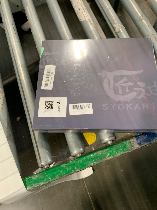 Photo 1 of **FACTORY SEALED** SYOKAMI Steak Knives Set of 8, 4.8 Inch Carbon Steel Japanese Style Non Serrated Dinner knives with Wooden Handle, Damascus Pattern Full Tang Design, Housewarming Holiday Cooking Gifts