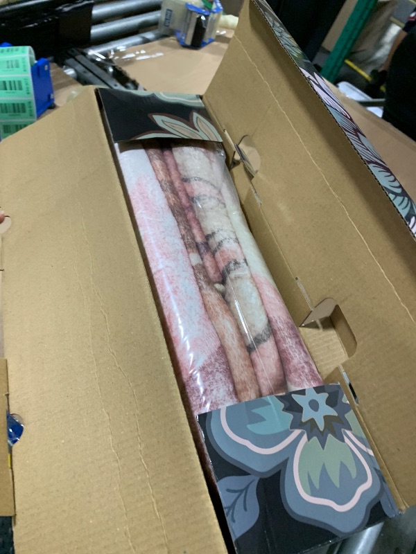 Photo 1 of OLANLY 4x6 Area Rug, Washable Floral Rug for Bedroom, Living Room, Dining Room – Non Slip Low Pile Soft Indoor Carpet, Lightweight & Non-Shedding Throw Rug for Office or Kids Room, Pink