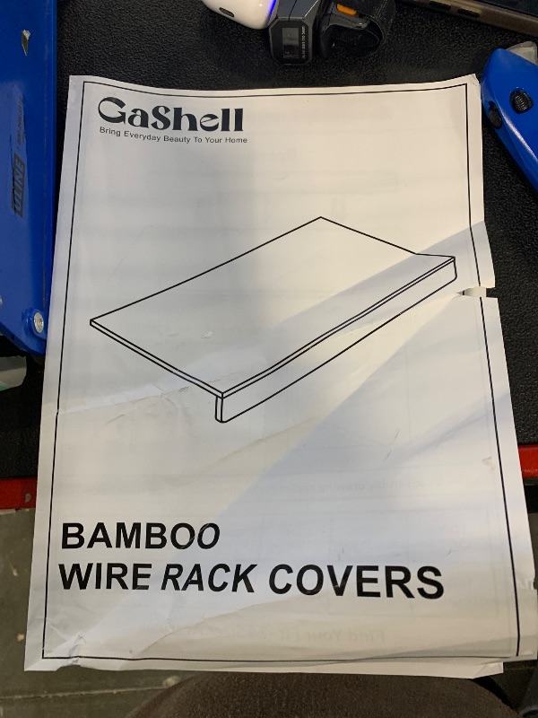 Photo 1 of *USED*
Gashell Wire Shelf Covers, Bamboo Wire Rack Covers for Pantry, Closet (4pcs, 38" W x 12" D)