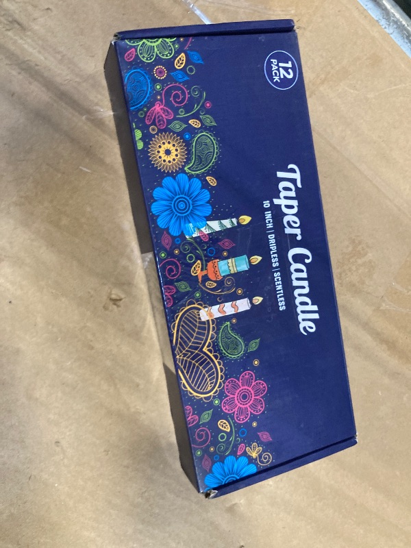 Photo 1 of 12 Pack Pink Taper Candles - Taper Candles 10 Inch Dripless, Smokeless & Unscented - 8 Hours Long Burning - Tall Candlesticks - Ideal for Weddings, Dinner Parties, Home Decor, Birthday Party