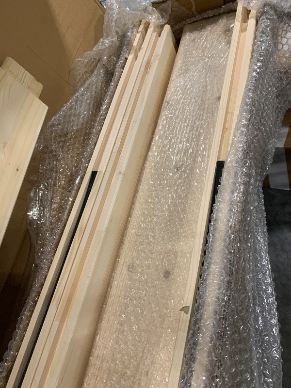 View 5 of ****SIMILAR ITEM***** UNKNOWN SIZE****** FREDBECK 36in x 84in Wood Barn Door with 6.6FT Barn Door Hardware Kit Included K Shape Solid Spruce Panel Need to Assembly