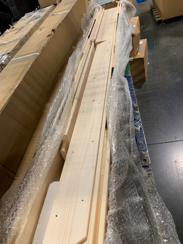 View 3 of ****SIMILAR ITEM***** UNKNOWN SIZE****** FREDBECK 36in x 84in Wood Barn Door with 6.6FT Barn Door Hardware Kit Included K Shape Solid Spruce Panel Need to Assembly
