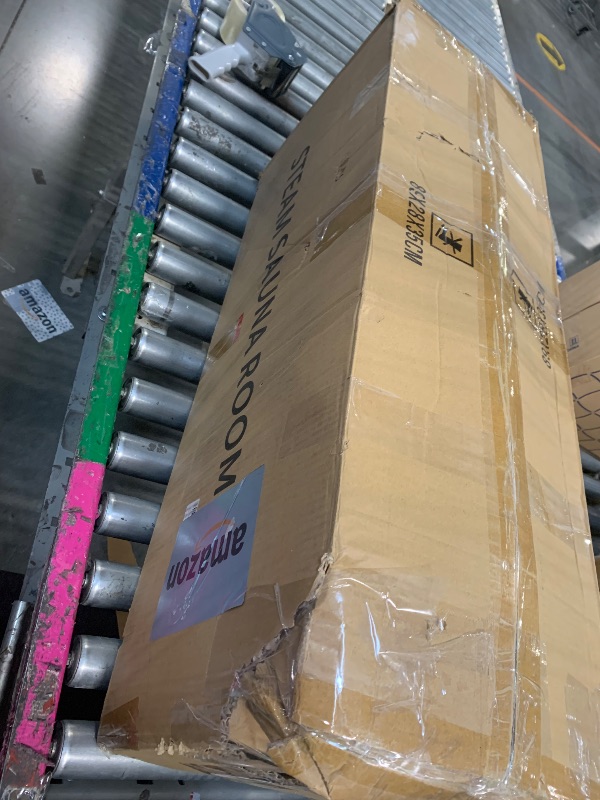 Photo 1 of **MISSING PARTS**
Portable 5-Sided Steam Sauna Tent for Home Use – Indoor Personal Spa Box with 3L Steamer, Fast Heat-Up, Foldable Design, Remote Control and Chair (Transparent Door Design, Black)