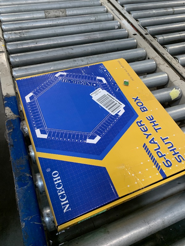 Photo 1 of 1-6 Players Shut The Box Dice Game, Wooden Board Table Math Game with 16 Dice, Classics Tabletop Version Games for Kids Adults, Family,Classroom,Home,Party or Pub