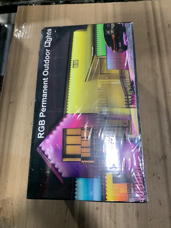 Photo 1 of *** NEW FACTORY *** Fussion Permanent Outdoor Lights for House, 150ft RGB Halloween House Lights Outdoor with APP Remote Control, IP67 Waterproof Smart Eternity Eaves Lighting for Christmas, Holiday, Party, Daily