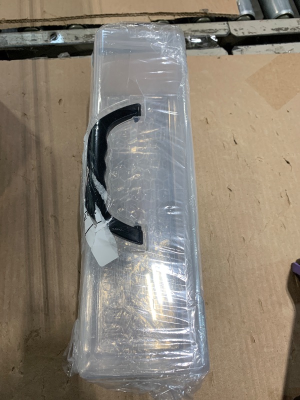 Photo 1 of *** 1 PC *** Threehoney 2 Pcs Paint Storage Box for 2 Fl. oz Acrylic Paints, Acrylic Portable Craft art Organizer with Handle, 30 Bottles Capacity Plastic Art Supply Clear Boxes