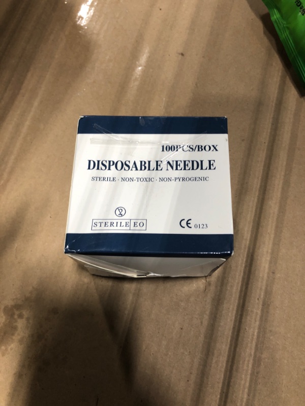 Photo 1 of 100Pack 25Ga 1Inch/25mm Disposable Dispensing Lab Supplies Individually Sealed Packaging