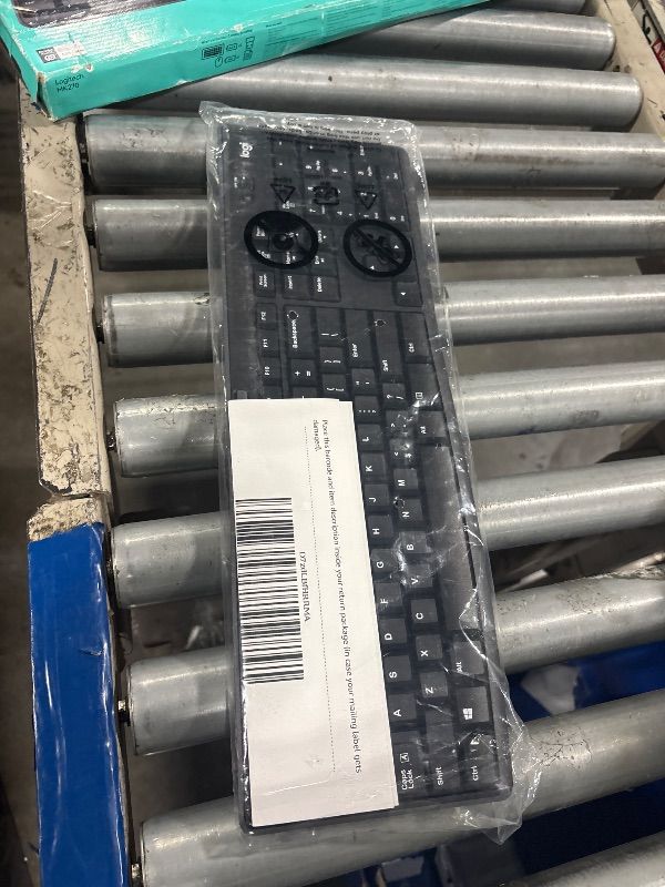 Photo 1 of **KEYBOARD ONLY**
Logitech MK270 Wireless Keyboard and Mouse Combo for Windows, 2.4 GHz, 8 Multimedia Keys, PC, Laptop, Wireless Keyboard Compact Mouse Combo - Black