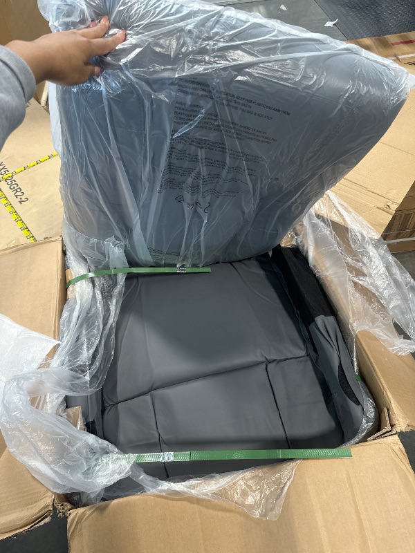 Photo 1 of  Garvee Power Lift Recliner Chair - Heat and Massage, Adjustable Back and Legs, PU Leather Electric Lift Chair Designed for Mobility Aid Elderly Relaxation, Grey
