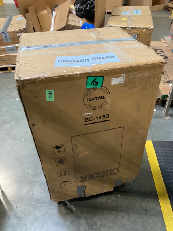 Photo 1 of ****MINOR DAMAGE, DENTS****Garvee 24Inch Indoor Beverage Refrigerator Weather Resistant Stainless Steel Beverage Cooler for Up to 180 Cans, Built-in or Freestanding Use

-Accurate LED temperature control
-Powerful compressor for quick cooling
-Air-cooling