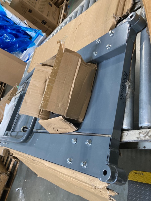 Photo 1 of ****MISSING TWO WHEELS**** 5Seconds Platform Cart Industrial Dolly Heavy Duty 48” X 24” Platform Hand Push Truck Commercial Cart Flatbed with 2000lb Capacity, Moving Cart 6” Swivel Wheels Flatbed cart