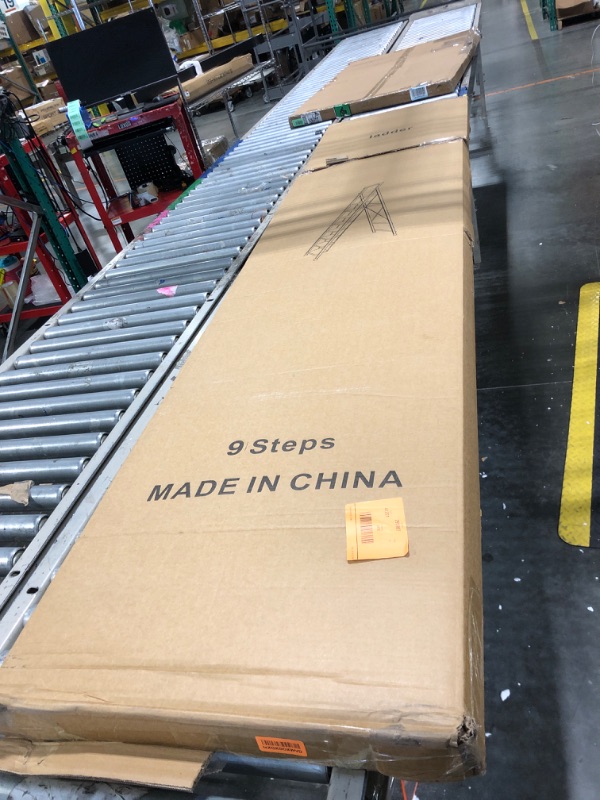 Photo 1 of ****FACTORY SEALED**** 9 Step Ladder with Tray,330lbs Capacity Portable Step Stool for Adults,Heavy Duty Step Ladder Wide Anti-Slip Stury Steel Folding Step Stool Used for Office,Garage,Painting