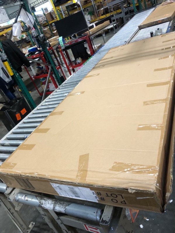 Photo 1 of ****FACTORY SEALED*******Walker Edison Vintage Antique Metal Iron Pipe King Size Bed Headboard Footboard Bed Frame Bedroom, King, Bronze