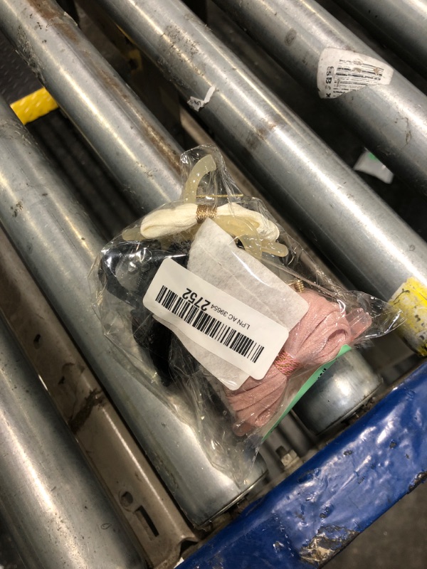 Photo 1 of ***BLACK AND PINK CLIP ONLY****Rannyrena Large Bows Mesh Hair Clips for Women Pearl Flower Bubble Hair Barrettes for Thick Thin Hair Chiffon Silk Bowknot Claw Clips Hair Accessories (Satin Small Bow Set)