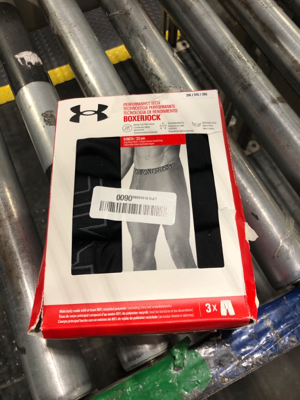 Photo 2 of Under Armour Men's Multi-Pack Performance Tech Long-Leg Boxer Brief, 9" Inseam, All-Day Comfort
