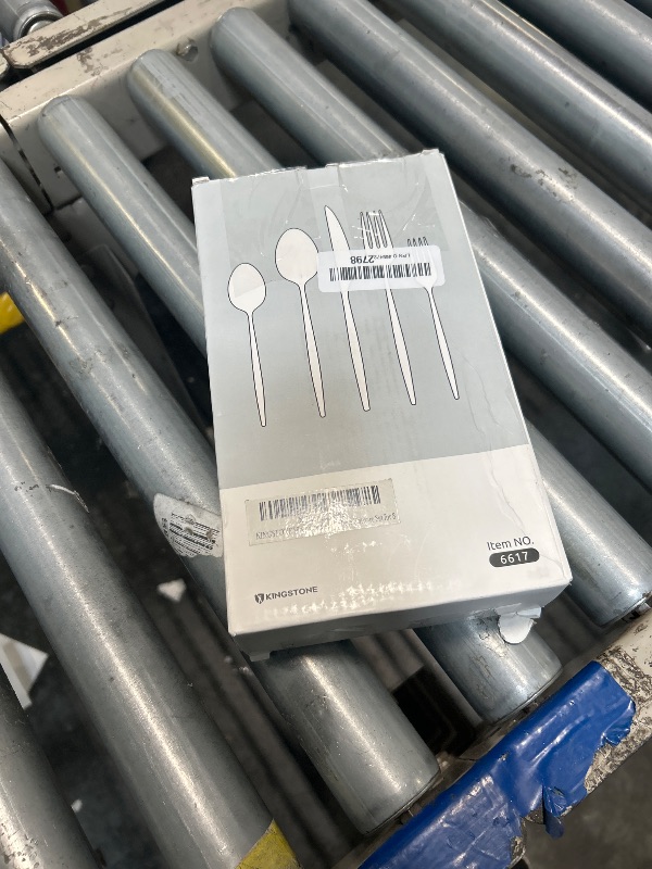 Photo 1 of KINGSTONE Silverware Set, 40-Piece Flatware Set Cutlery Set Premium 18/10 Stainless Steel, Tableware Include Forks Knives Spoons for Home Kitchen Restaurant Wedding, Dishwasher Safe