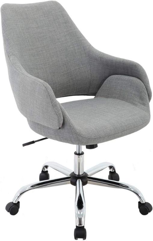 Photo 1 of Hanover Everson 17.75-20.75" Gas Lift, Wheeled Gray, Office Chair Grey