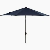 Photo 1 of Montclair 11-Ft. Market Outdoor Umbrella in Navy Blue
