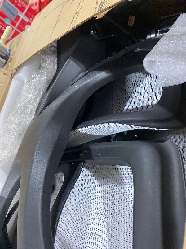 Photo 1 of Oline ErgoPro Ergonomic Office Chair with 4D Adjustable Armrest, 3D Lumbar Support and Blade Wheels - Mesh Computer Gaming Rolling Desk Executive Swivel Home Chair (White)