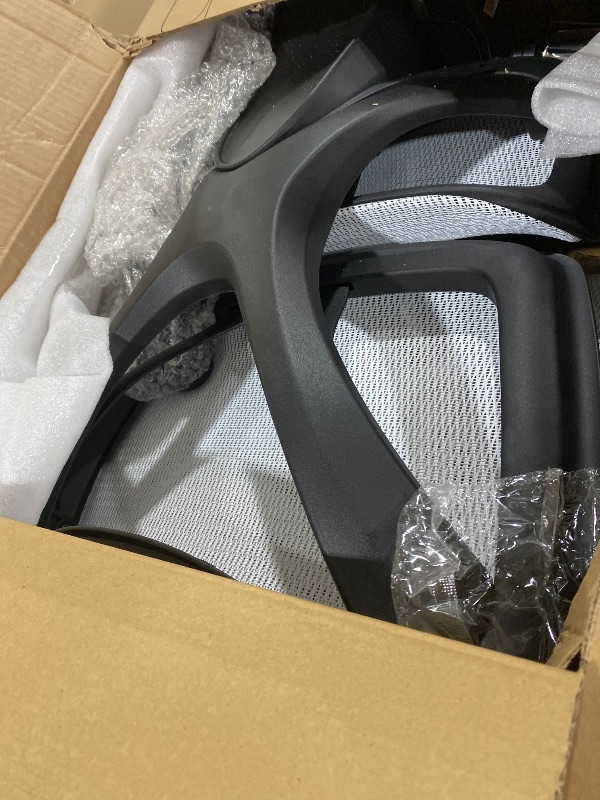 Photo 1 of Oline ErgoPro Ergonomic Office Chair with 4D Adjustable Armrest, 3D Lumbar Support and Blade Wheels - Mesh Computer Gaming Rolling Desk Executive Swivel Home Chair (White)