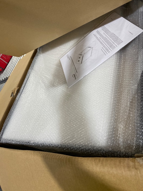 Photo 1 of NavePoint 12U Server Cabinet Wall Mount Rack Enclosure Includes 2 Fans, Locking Glass Door, Removable Side Panels – 12U Network Cabinet 23.6” Deep, 19 Inch Server Rack for IT and A/V Equipment