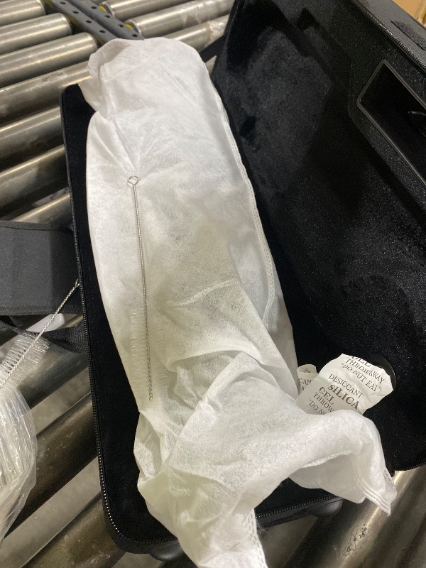 Photo 1 of Eastar Bb Trumpet Standard Trumpet Set for Student Beginner with Hard Case, Cleaning Kit, 7C Mouthpiece and Gloves, Brass Bb Trumpet Instrument, Black, ETR-380B