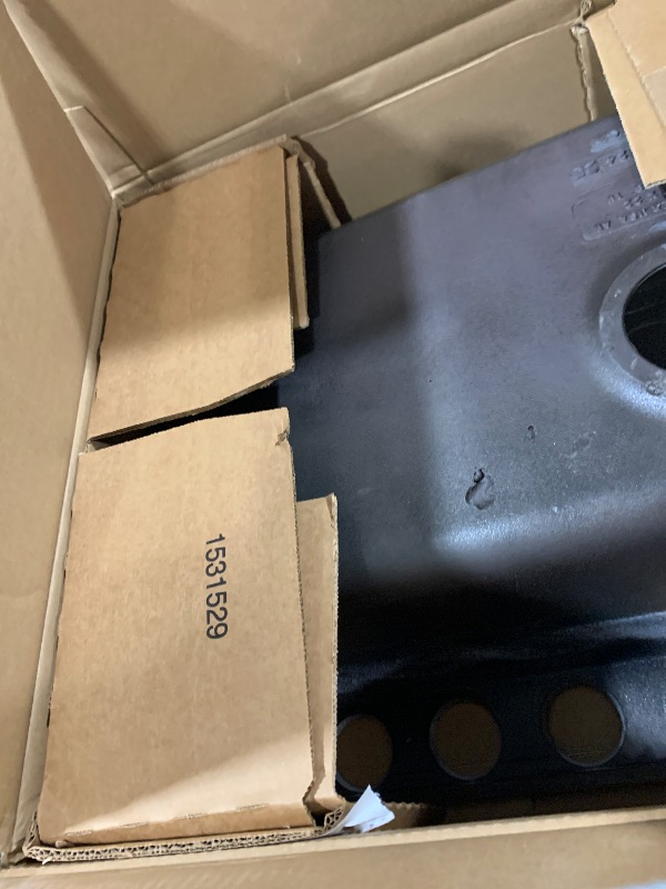 Photo 1 of Riverby 27" Undermount Single Basin Cast Iron Kitchen Sink with Basin Rack and Cutting Board