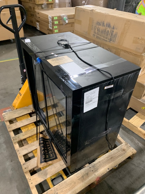 Photo 1 of Bluelinecool Commercial Back Bar Cooler with 2 Glass Sliding Doors, LED Lighting, 7.4 cu.ft Under Counter Beverage Refrigerator, ETL Beer and Wine Cooler for Bar, Restaurant, Garage, Office, Home