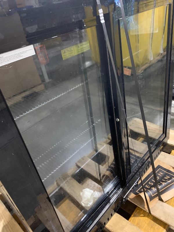 Photo 1 of Bluelinecool Commercial Back Bar Cooler with 2 Glass Sliding Doors, LED Lighting, 7.4 cu.ft Under Counter Beverage Refrigerator, ETL Beer and Wine Cooler for Bar, Restaurant, Garage, Office, Home