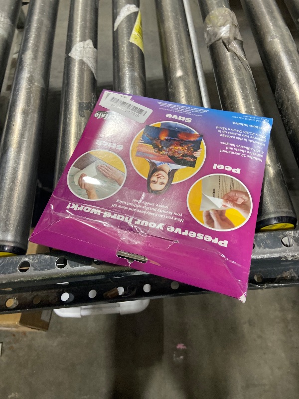 Photo 1 of (2 Pack)Puzzle Presto! Peel & Stick Puzzle Saver: The Original and Still The Best Way to Preserve Your Finished Puzzle! 12 Adhesive Sheets and 4 Adhesive Hangars. Preserve Two1000 Piece Puzzles! Multi