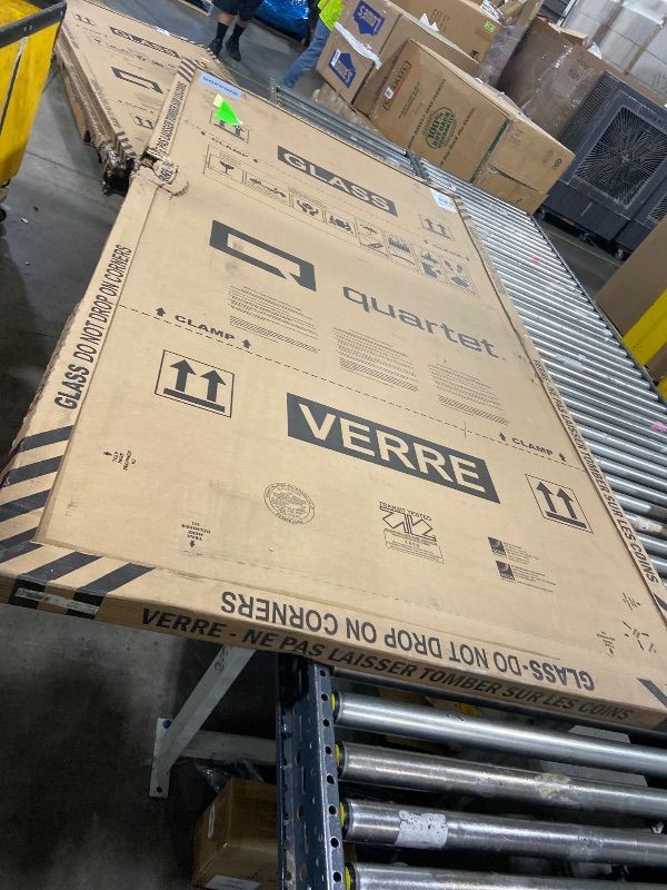 Photo 1 of Quartet Infinity® Glass Unframed Non-Magnetic Dry-Erase Whiteboard, 96" x 48", Frosted White