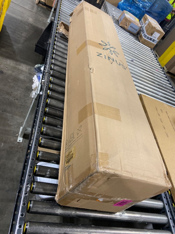 Photo 1 of Zinus 12 Inch Foam and Spring Hybrid Mattress [New Version], Queen, Fiberglass Free, Medium Firmness, Durable Support, Certified Safe Foams & Fabric, Mattress in A Box