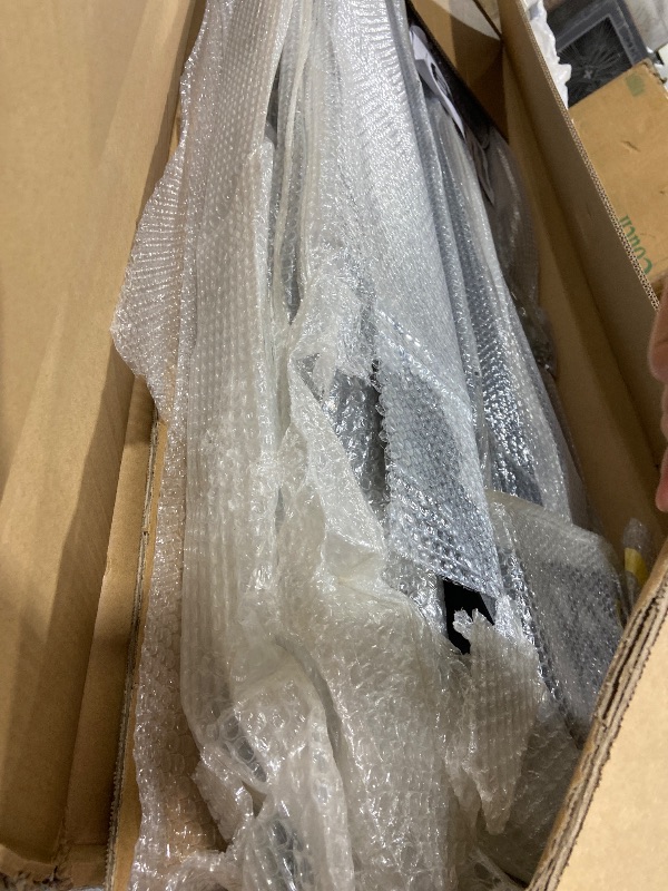 Photo 1 of Cargo Van Partition Safety Bulkhead, Heavy-Duty Steel, Compatible with Ford Transit 150/250/350 Medium Roof, with Lock, Door Handle, Acrylic Custom Window Board,Black