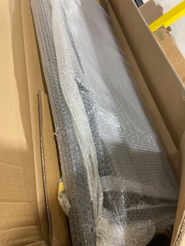 Photo 1 of Cargo Van Partition Safety Bulkhead, Heavy-Duty Steel, Compatible with Ford Transit 150/250/350 Medium Roof, with Lock, Door Handle, Acrylic Custom Window Board,Black