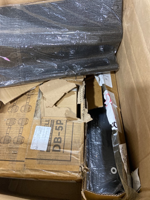 Photo 1 of Fitvids 100LB Rubber Coated Hex Dumbbell Weight Set WITH RACK 