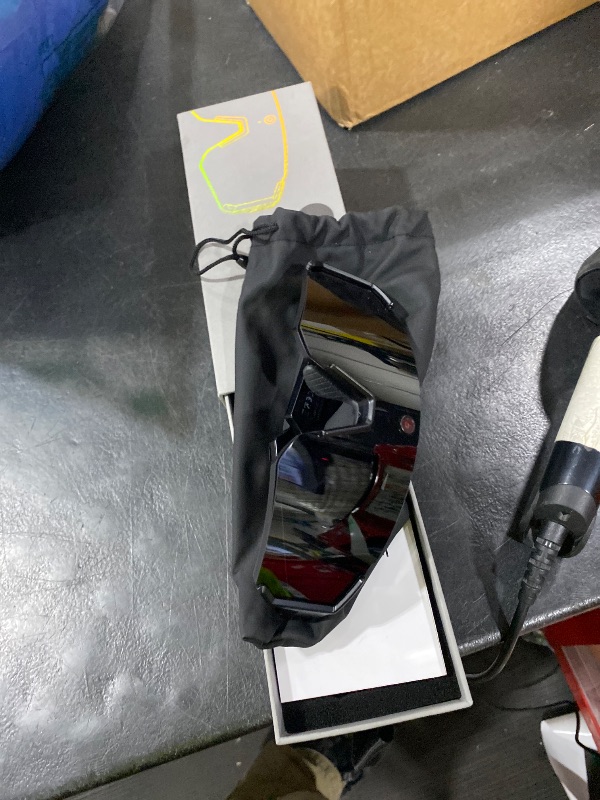 Photo 1 of GLOSSIA AI Smart Glasses with Camera 4K, Video Recording Glasses with Camera, Polarized Sports Sunglasses with EIS Stabilization, Dual Mic Noise Canceling, IP66, ChatGPT Enabled