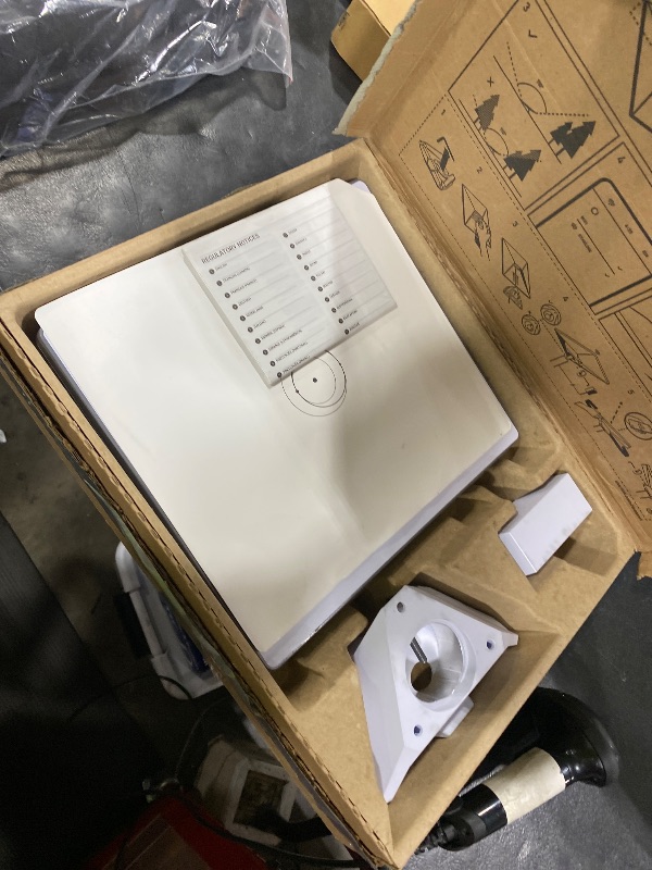 Photo 1 of STARLINK Mini Kit – Compact Dual-Band AC Wi-Fi Router and Satellite Dish System – High-Speed Portable Internet for Remote and Mobile Use – White