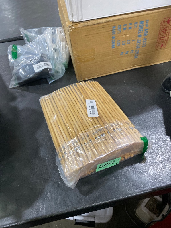 Photo 1 of 100 Pairs Bamboo Chopsticks - Reusable, Wooden, Disposable, Dishwasher Safe Bulk, 9.4 Inches with Chinese & Japanese Styles,Panda