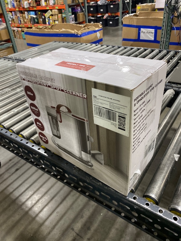 Photo 1 of WURESE Portable Upholstery and Carpet Cleaner Machine, 15Kpa Spot Cleaner Deep Cleans Pet Stains, Couch Cleaner with 3 Tools and Self-Cleaning System for Area Rugs, Furniture, Stair, Car, Red