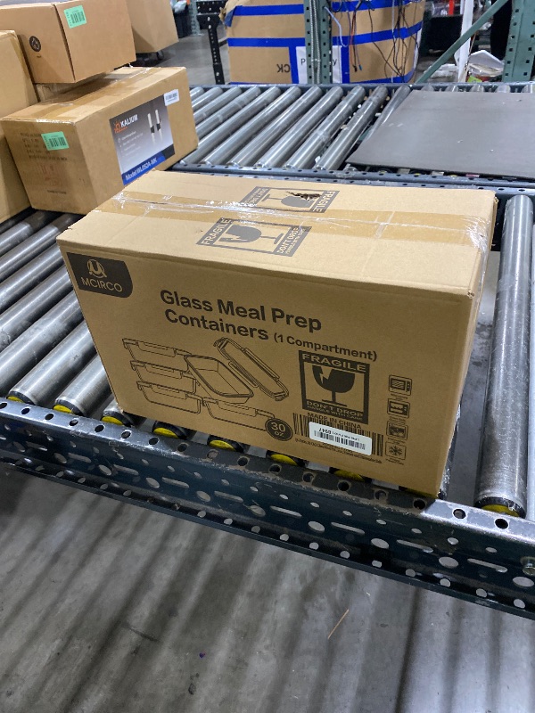 Photo 1 of [5-Packs, 30 Oz] Glass Meal Prep Containers with Snap Locking Lids Glass Food Containers,Airtight Lunch Container,Microwave, Oven, Freezer and Dishwasher