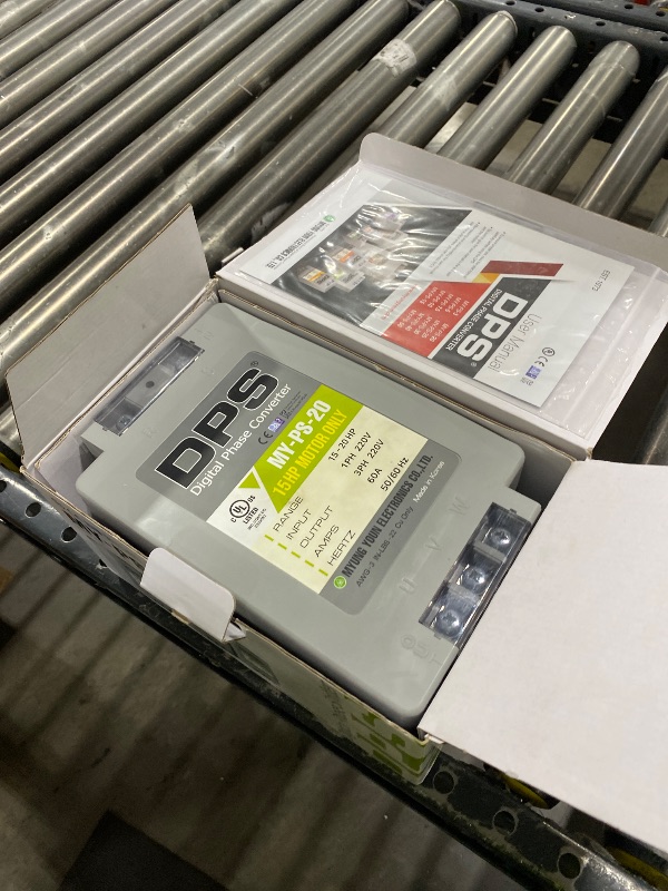 Photo 1 of DPS Sinlge Phase to 3 Phase Converter, 20HP, 60A, Input/Output 200V - 240V MY-PS-20 Model Must Be Used for 15HP(11kW) 45A Motor, DPS Must Be Used for 1 Motor Only, UL-Listed