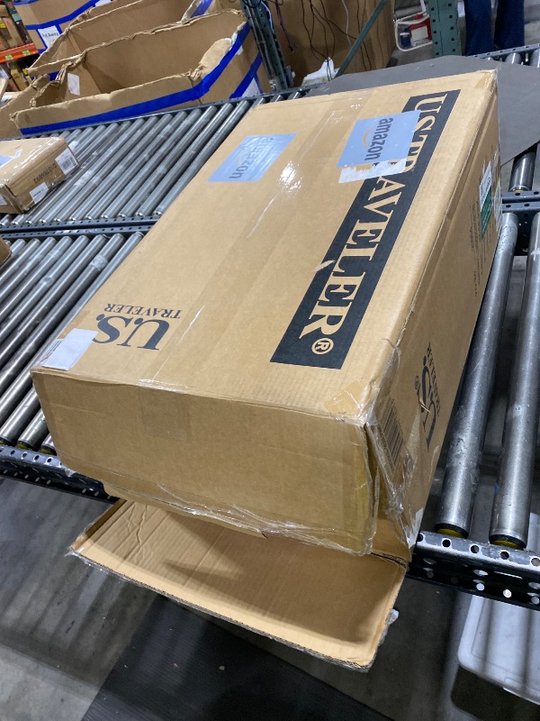 Photo 1 of U.S. Traveler Boren Expandable Hardside Rugged Travel Luggage with 8 Spinner Wheels, Rose Pink, Checked-Large 30-Inch