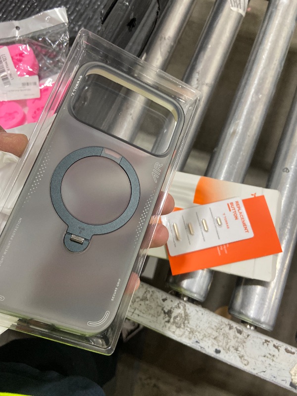 Photo 1 of TORRAS Ostand Q3 Air for iPhone 17 Pro Max Case with 360 Magnetic Stand, Fit for MagSafe, Mil-Grade Drop Tested, Camera Control Button, Shockproof Phone Case for iPhone 17 Pro Max 6.9", Shadow Black