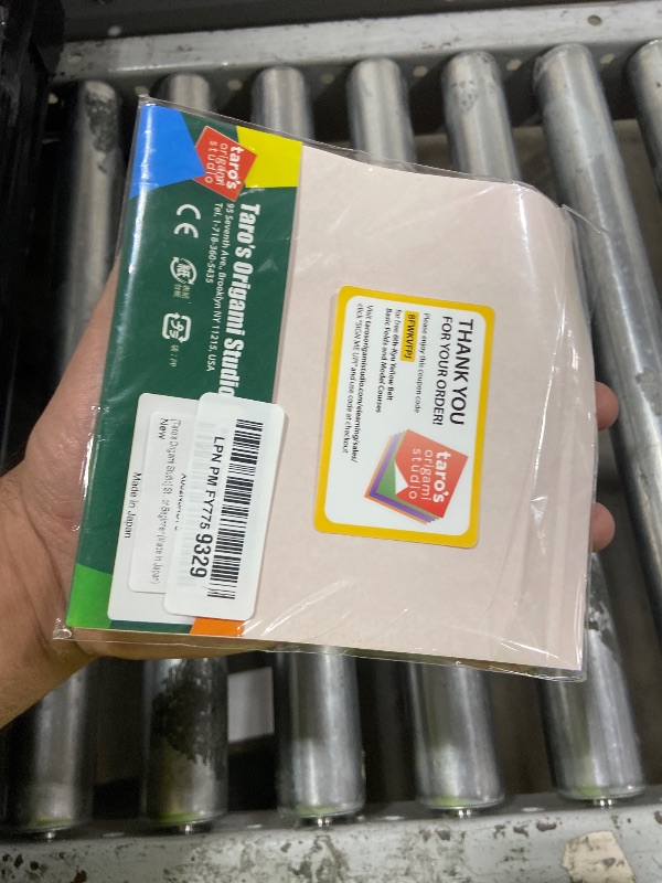 Photo 1 of [Taro's Origami Studio] Standard 6 Inch One Sided Single Color (Orange) 50 Sheets (All Same Color) Square Easy Fold Premium Japanese Paper for Beginner (Made in Japan)