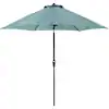 Photo 1 of Lavallette 9 ft. Aluminum Tilt Patio Umbrella in Ocean Blue Olefin