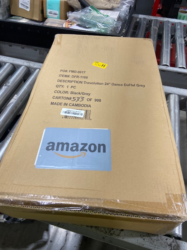 Photo 1 of Travolution Dance Bag with Garment Rack, 24 Inch Rolling Duffel With Wheels, Ideal for Competitions & Travel, Easy-assembly Lightweight Aluminum Clothes Rack, Wheeled Upright Luggage, Black/Gray